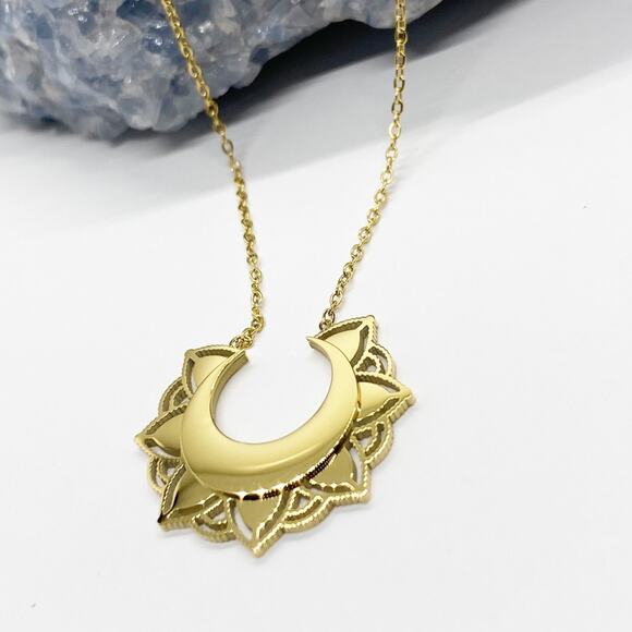 NEW Early Riser Sun Gold Layering Necklace - Picture 1 of 13